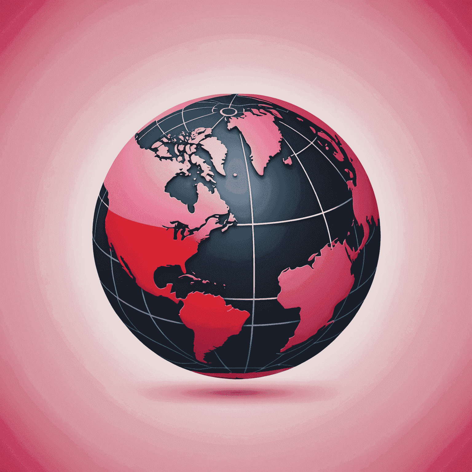 Company logo featuring a stylized globe icon in red and pink colors, symbolizing worldwide mobile and internet connectivity for travel